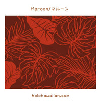 ハワイアン ポリコットン生地 CHOE-547-890 【モンステラリーフ】