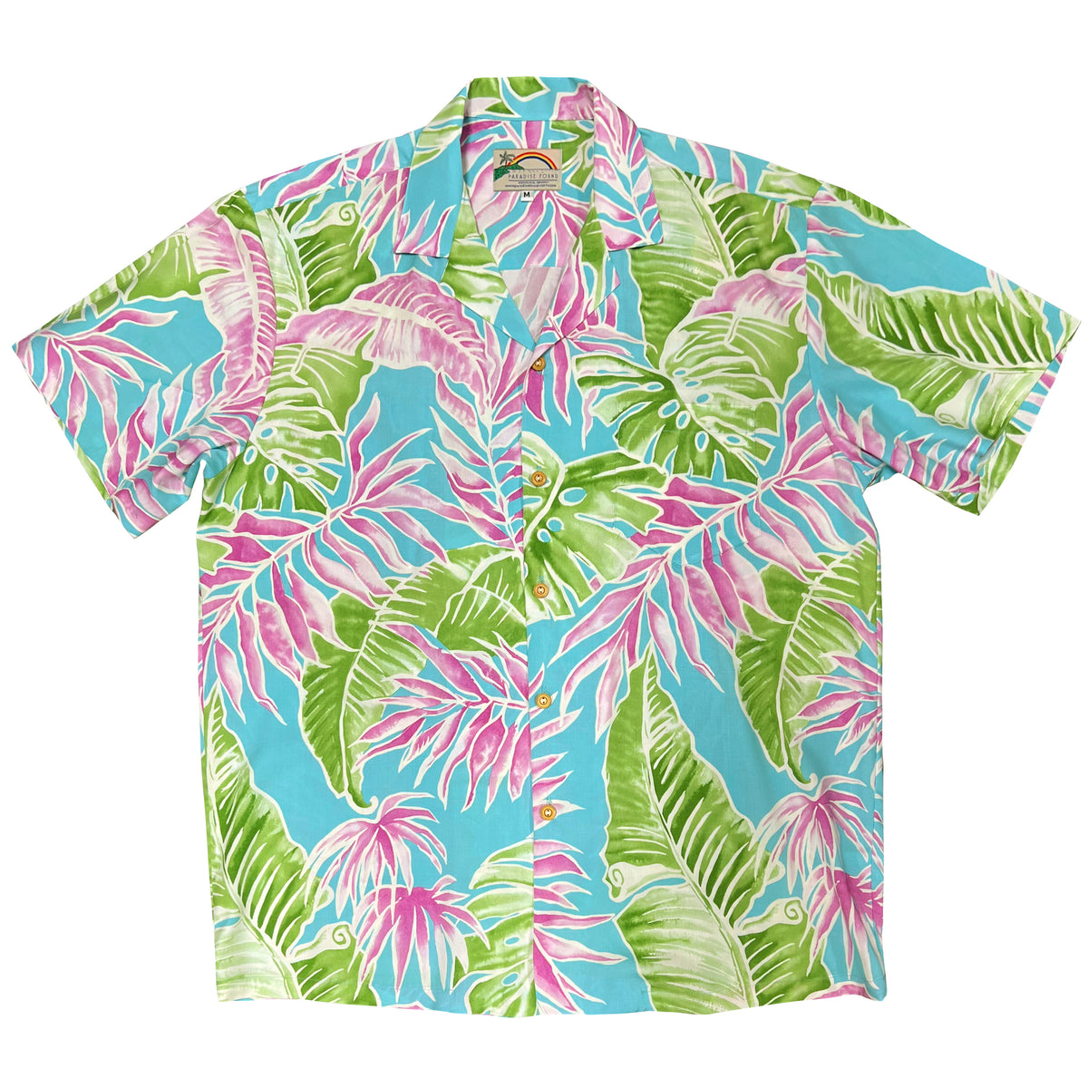 Hawaiian Men's Aloha Shirt Rayon [Cabana Palms]