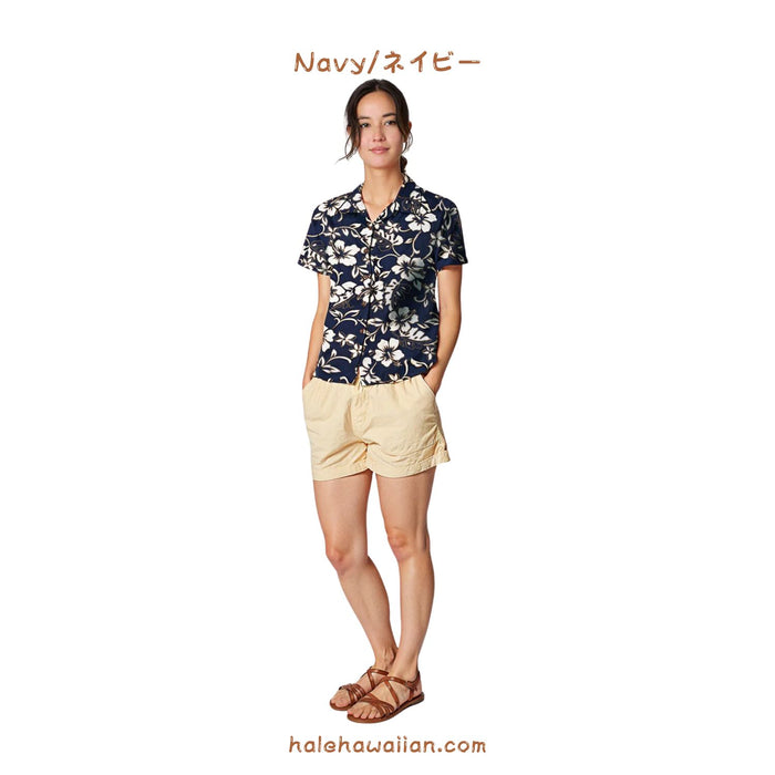 Hawaiian Women's Aloha Shirt Fit [Classic Hibiscus]