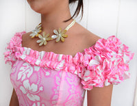 [Discount] Hawaii Muumu Ruffle Muumu Long Dress [ Hibiscus ] 
