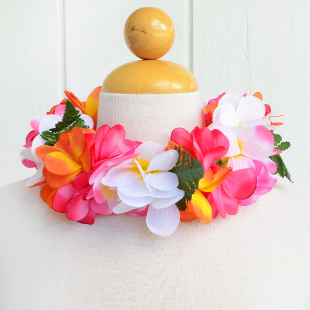 Hawaiian Hula Supplies Flower Headband [Plumeria/Jasmine Poepoe]