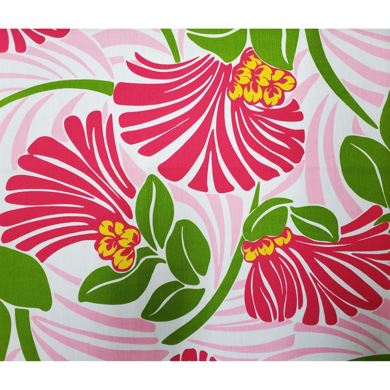 Hawaiian polycotton fabric EM-11-145 [Lehua Flower]