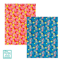 Hawaiian Polycotton Fabric EM-11-159 [Tiare/Monstera]
