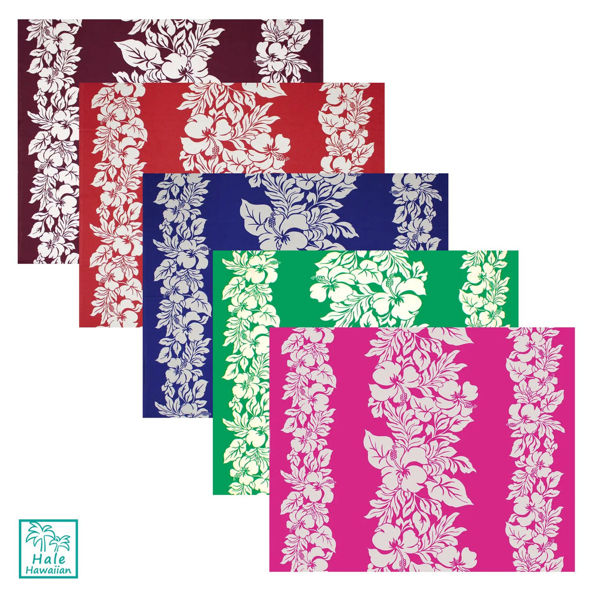 New colorway Popular fabric Hawaii Polycotton Fabric ETU-436 [Hibiscus Panel]
