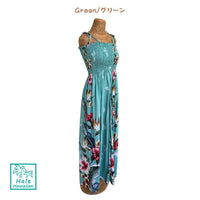 Hawaii Maxi Long Tunic Dress <br>[Floral Bird of Paradise]