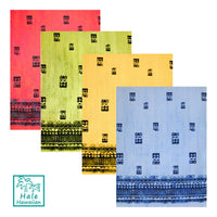 *Clearance Sale Fabric: Hawaiian Poly-Cotton Fabric GA-17-146 [Tapa Border]