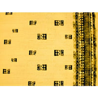 *Clearance Sale Fabric: Hawaiian Poly-Cotton Fabric GA-17-146 [Tapa Border]