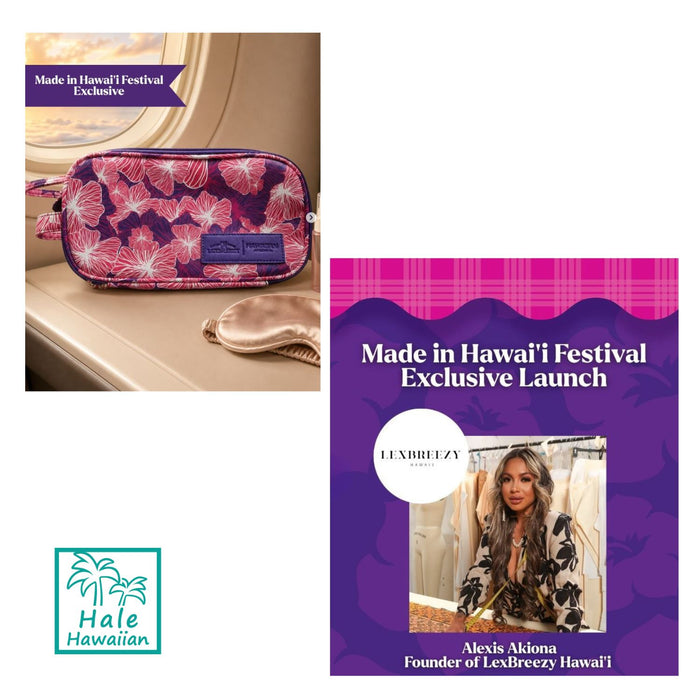 LexBreezy Hawaiʻi × Hawaiian Airlines Toiletry Bag | Limited Collaboration