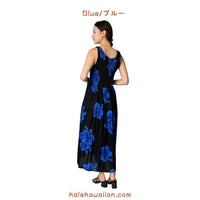 Hawaii Women's Smock Long Dress [Hibiscus]