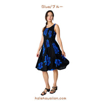 Hawaii Women's Smock Midi Dress (Hibiscus)