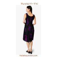 Hawaii Women's Smock Midi Dress (Hibiscus)