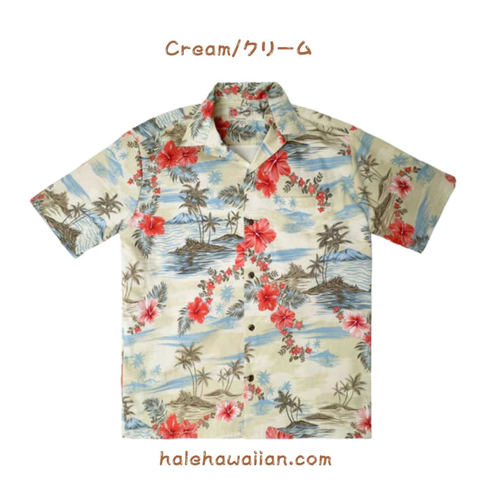 Hawaii Men's Cotton Aloha Shirt [Island Escape]