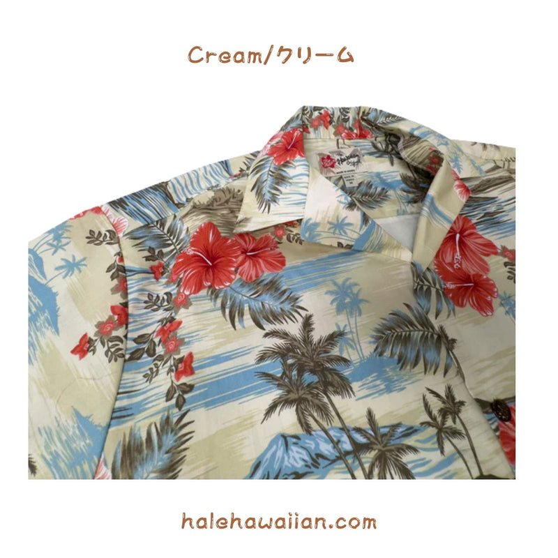 Hawaii Men's Cotton Aloha Shirt [Island Escape]