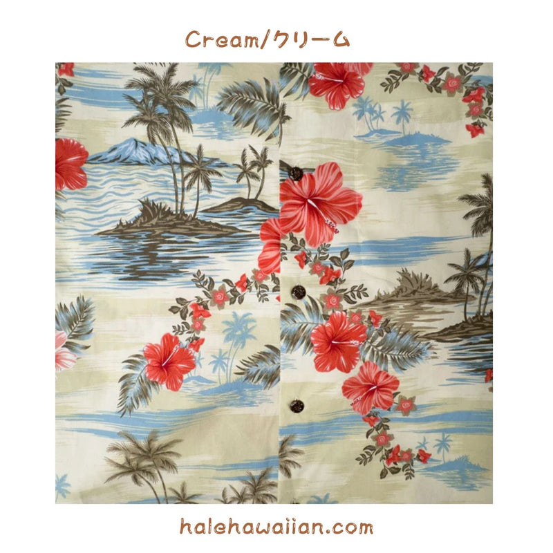 Hawaii Men's Cotton Aloha Shirt [Island Escape]