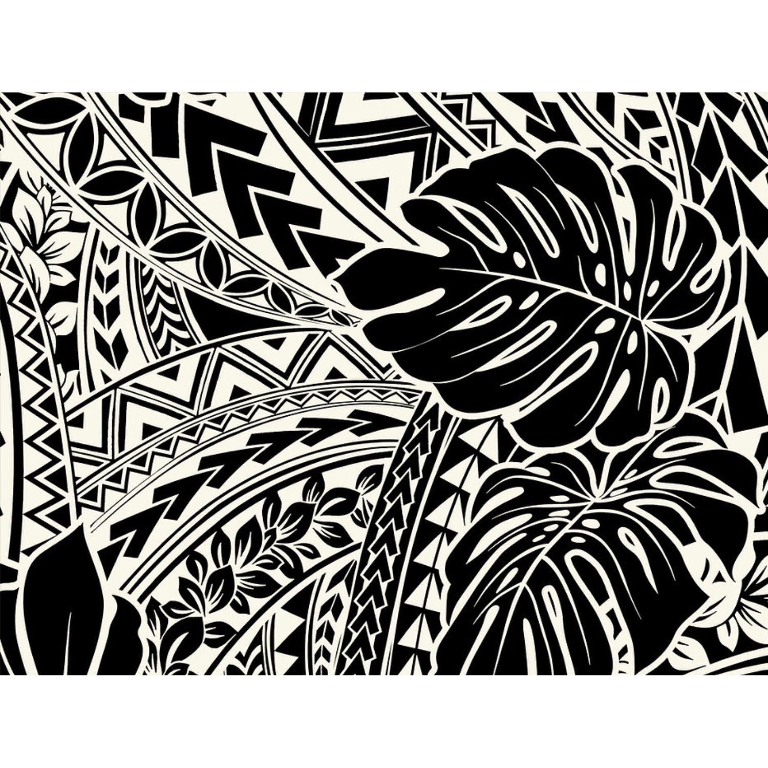 Hawaiian polycotton fabric NLX-20861 [Protea/Modern Motif