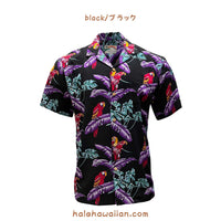 Hawaiian Men's Aloha Shirt Rayon [Jungle Bird]