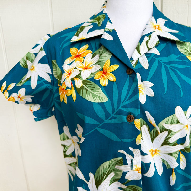 Hawaiian Ladies Aloha Shirt Fit [Lanikai]