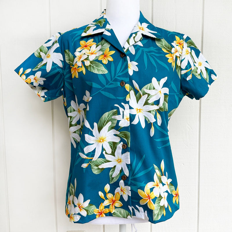 Hawaiian Ladies Aloha Shirt Fit [Lanikai]