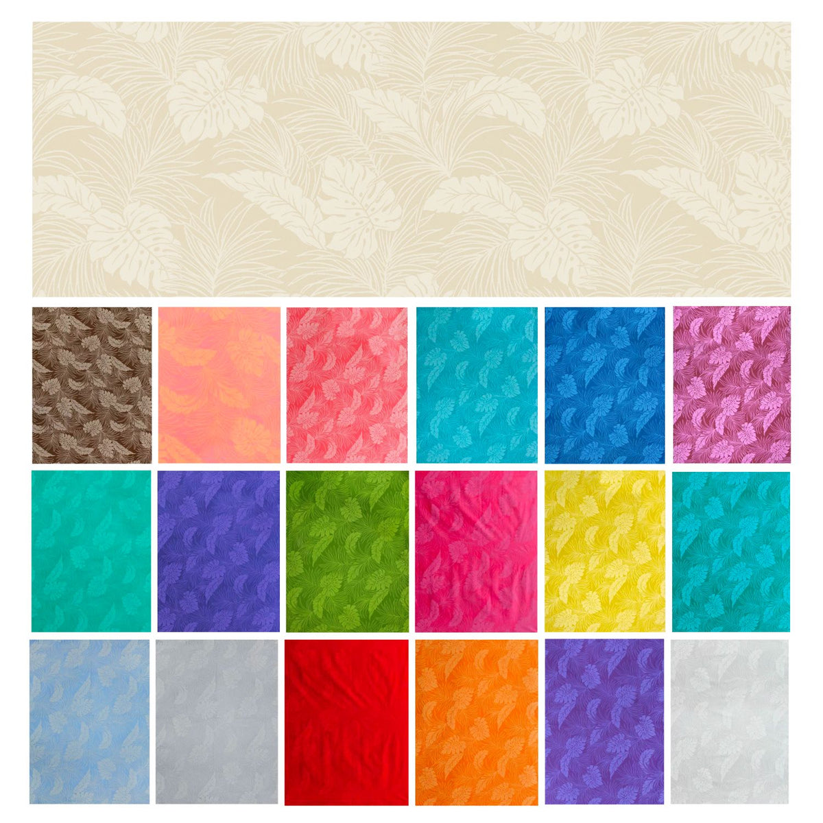 Hawaiian Polycotton Fabric LMH-04-331 [Monstera]