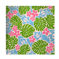 ※セール生地  ハワイアン ポリコットン生地 LMH-11-740 【モンステラホヌ】