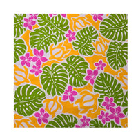 ※セール生地  ハワイアン ポリコットン生地 LMH-11-740 【モンステラホヌ】