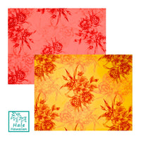 *Sale Fabric* Hawaiian Poly Cotton Fabric LMH-19-926 [Hibiscus &amp; Protea Bouquet]
