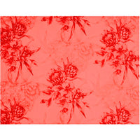 *Sale Fabric* Hawaiian Poly Cotton Fabric LMH-19-926 [Hibiscus &amp; Protea Bouquet]