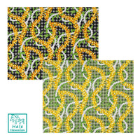 New Arrival Hawaiian Cotton Fabric LMH-25-1043 [Palaka Puakenikeni Pikake Lei]