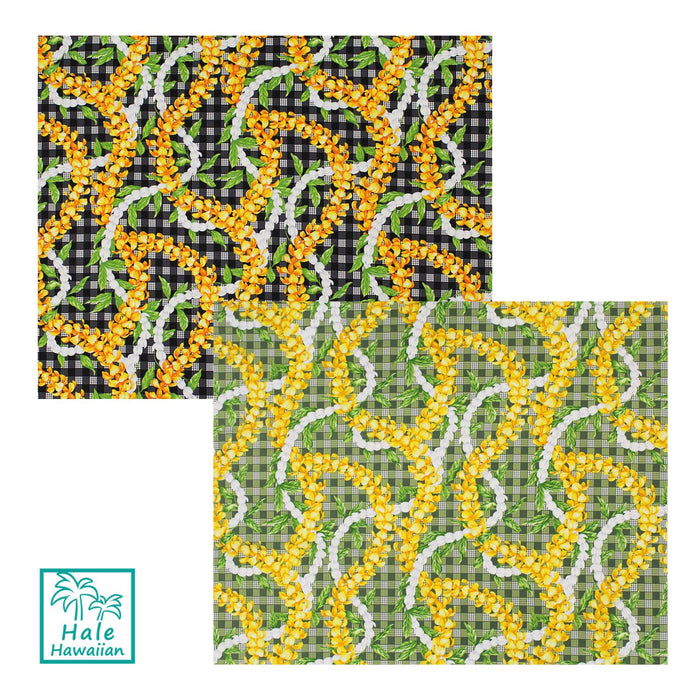 New Arrival Hawaiian Cotton Fabric LMH-25-1043 [Palaka Puakenikeni Pikake Lei]
