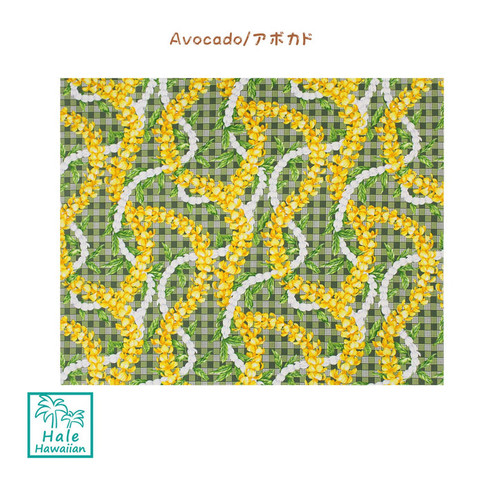 New Arrival Hawaiian Cotton Fabric LMH-25-1043 [Palaka Puakenikeni Pikake Lei]