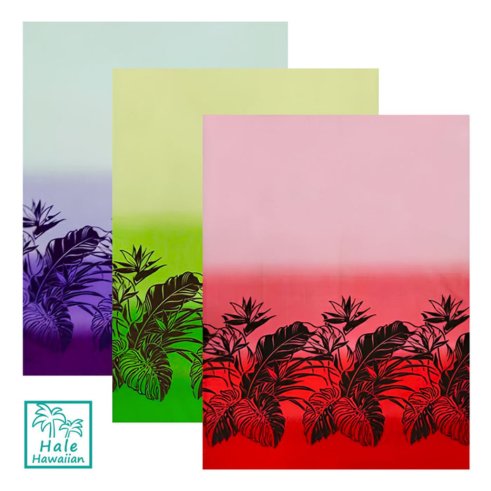 *Sale Fabric: Hawaiian Poly Cotton Fabric LW-13-334 [Leaf Bouquet/Gradient]