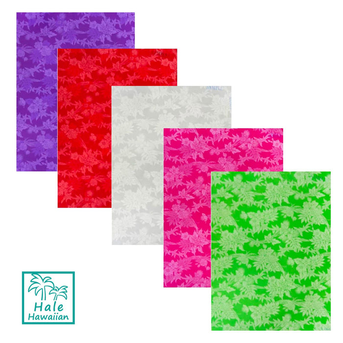 Hawaiian Polycotton Fabric LW-17-581 [Hawaiian Island Flower]