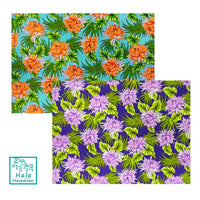 ※セール生地  ハワイアン ポリコットン生地 LW-17-584 【ナイトブルーミングセレス】