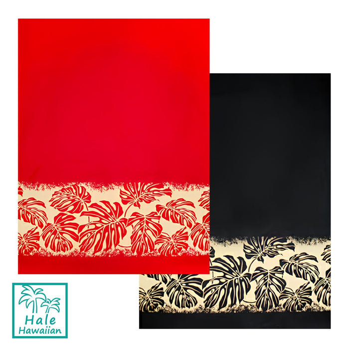 Hawaiian Polycotton Fabric LW-18-652 [Floral Tapa Element]