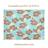 ハワイアン ポリコットン生地 LW-18-679 【ハイビスカス&プロテア】