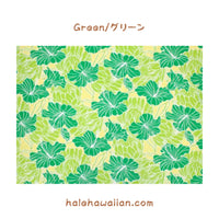 ハワイアン ポリコットン生地 LW-18-679 【ハイビスカス&プロテア】