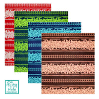 *Sale Fabric* Hawaiian Poly-Cotton Fabric LW-19-701 【Kukui/Tapa Panel】