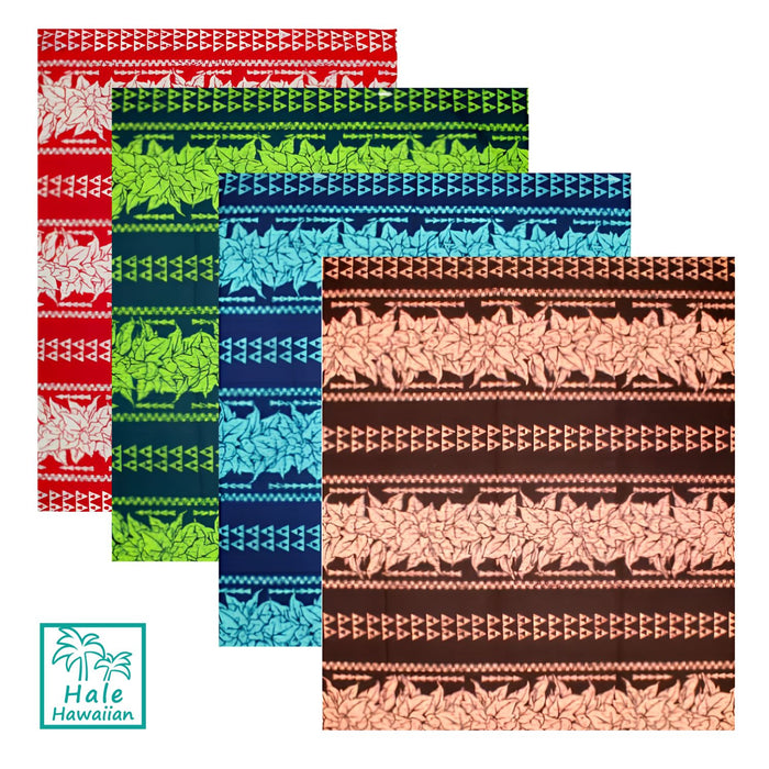 *Sale Fabric* Hawaiian Poly-Cotton Fabric LW-19-701 【Kukui/Tapa Panel】