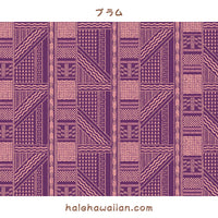 Hawaiian polycotton fabric LW-21-805 [Tapa Panel]