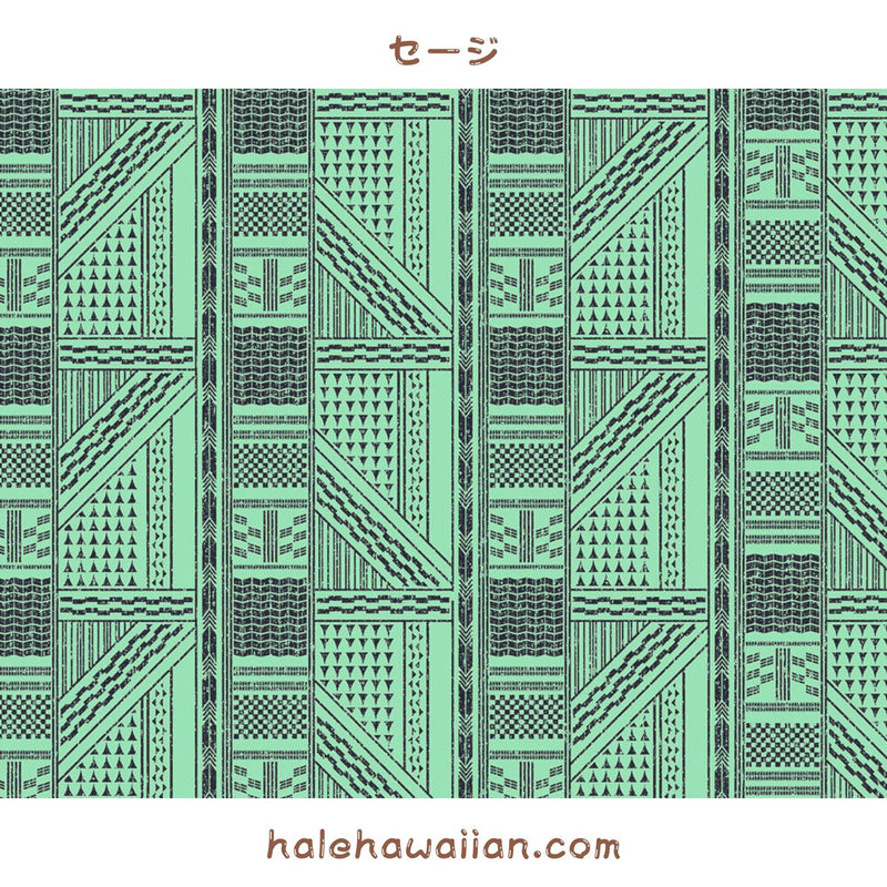 Hawaiian polycotton fabric LW-21-805 [Tapa Panel]