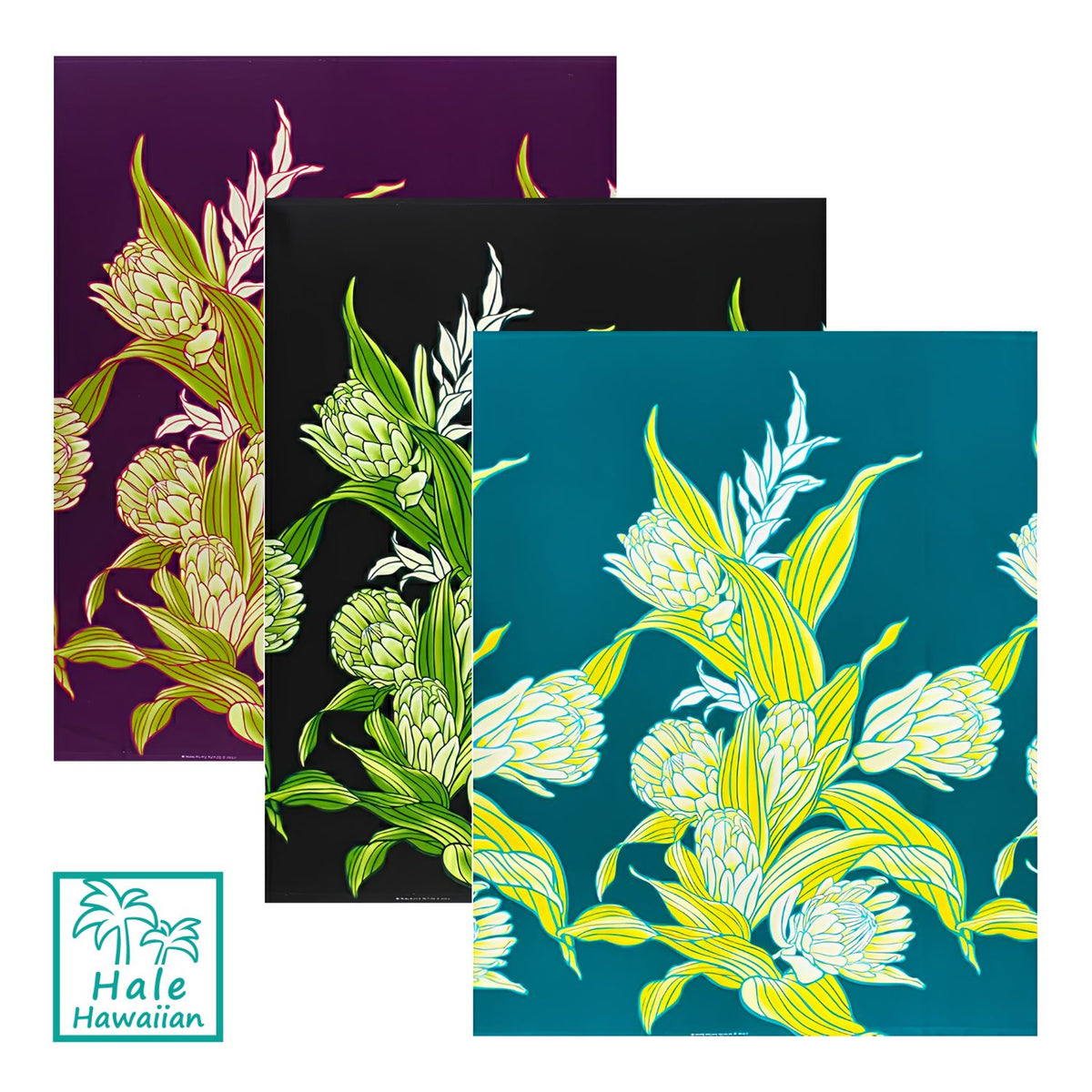 Hawaiian Polycotton Fabric LW-22-826 [Featuring/Protea]
