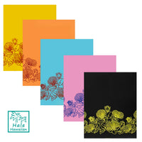 *Sale Fabric* Hawaiian Poly Cotton Fabric LW-22-828 [Border Lehua Flower]