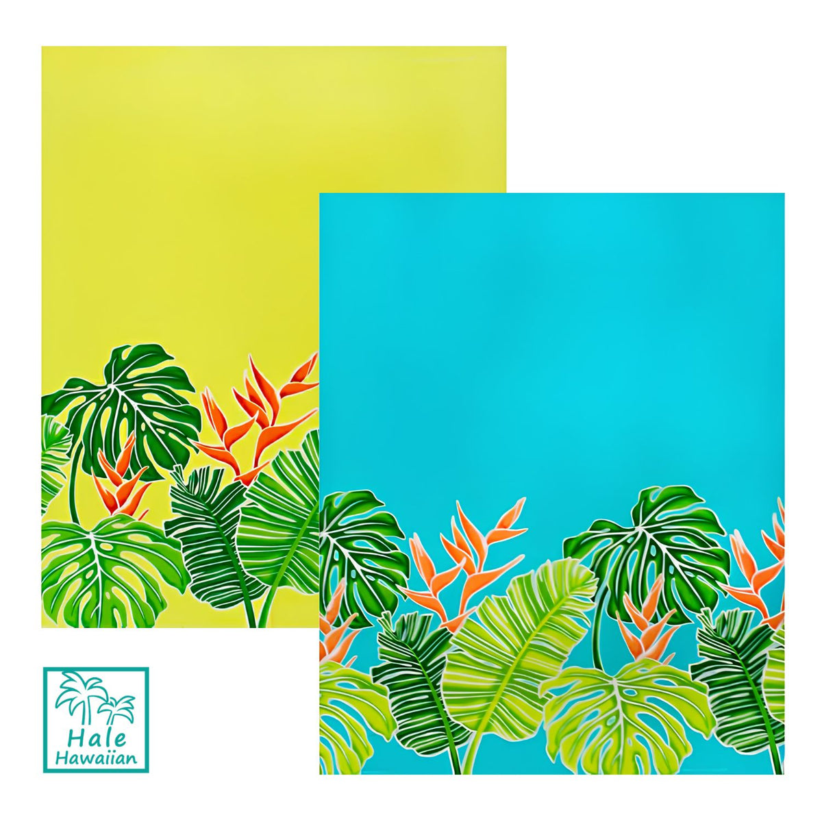 *Sale Fabric: Hawaiian Poly Cotton Fabric LW-22-829 [Monstera Ginger]