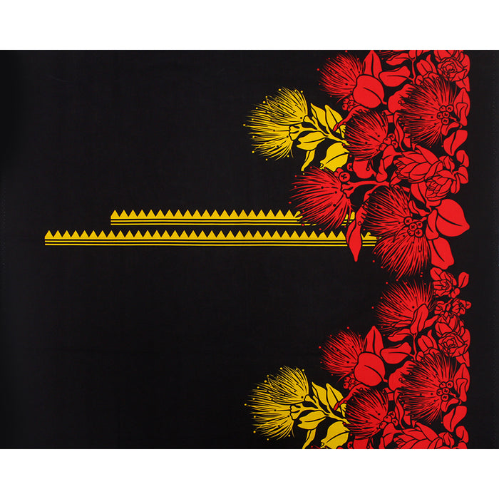 Hawaiian Polycotton Fabric LW-22-854 [Lehua Flower and Tapa]