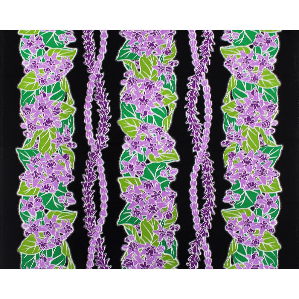 Hawaiian Polycotton Fabric LW-22-855 [Crown Flower Lei Panel