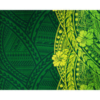 (Pre-order) Hawaiian polycotton fabric LW-23-878 [Tapa Hibiscus Border] Scheduled to arrive in January 2024