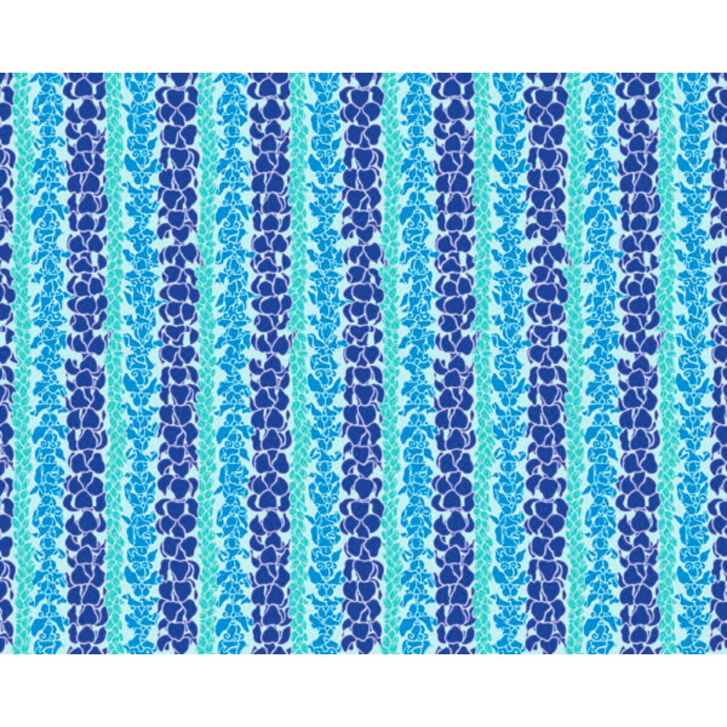 Hawaiian Poly-Cotton Fabric LW-23-889 [Crown Flower Pua Kenie Lei