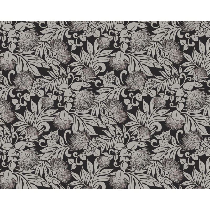 Hawaiian polycotton fabric LW-23-891 [Leaf Lehua Flower] Scheduled to arrive in January