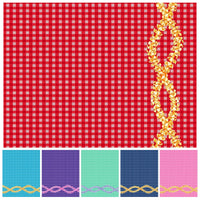 Hawaiian polycotton fabric LW-24-918 [Plumeria Lei Palaka]