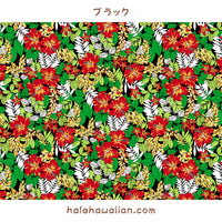 Hawaiian Polycotton Fabric LW-24-923 [Tropical Flower Leaf]